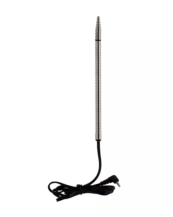 KinKi Electro Ribbed Penis Plug - 6.1 Inch