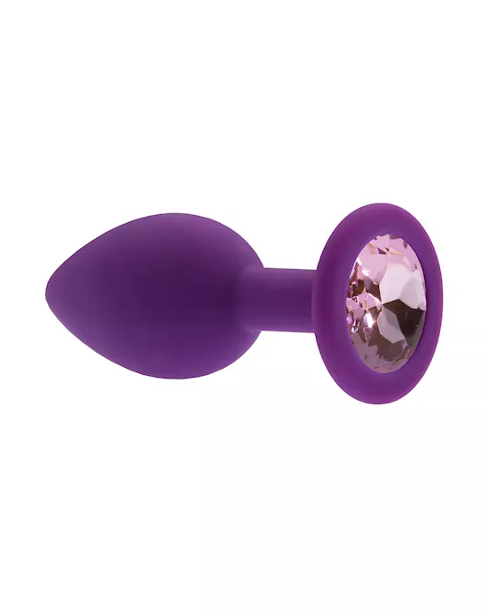 Kink Range Silicone Gemmed Butt Plug - 2.8 Inch