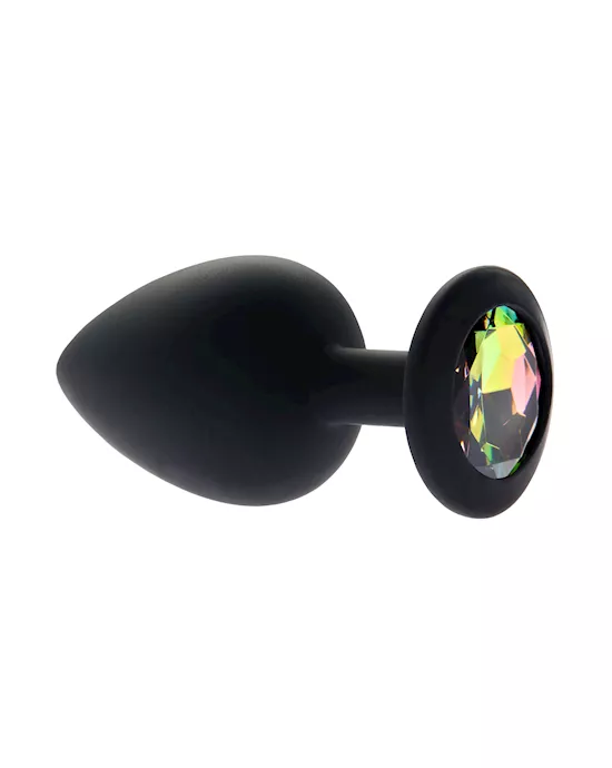 Kink Range Silicone Gemmed Butt Plug - 3.8 Inch