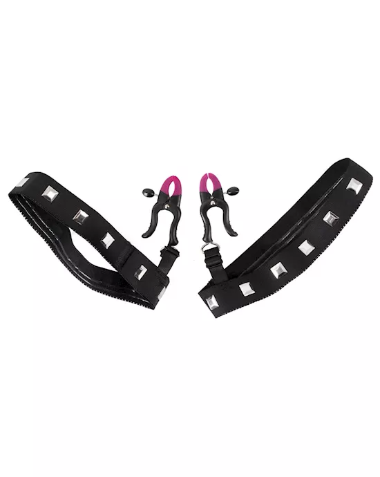 Bad Kitty Garters with Clamps