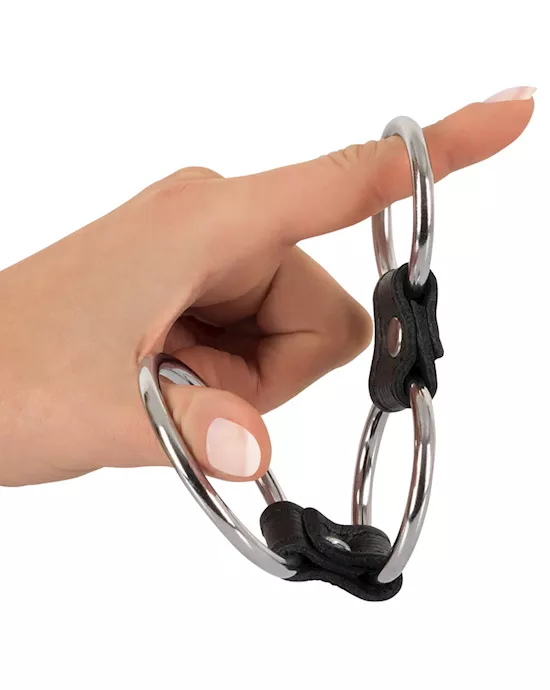 Linked Metal Cock Ring Set