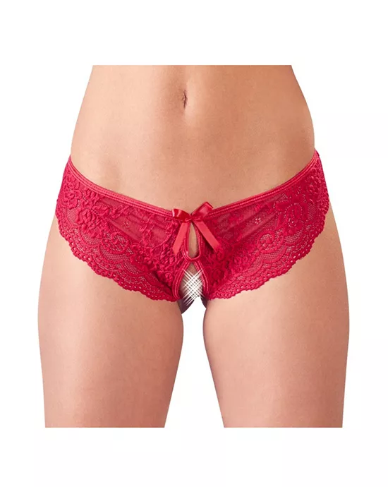 Cottelli Collection Open Your Heart Crotchless Panties
