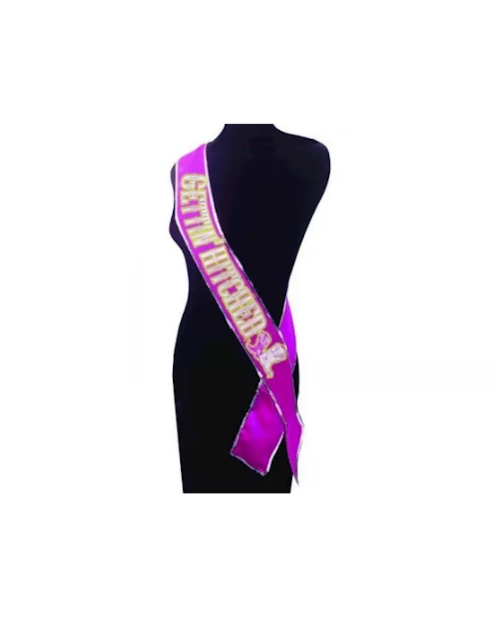 Getting Hitched Glow In The Dark Sash