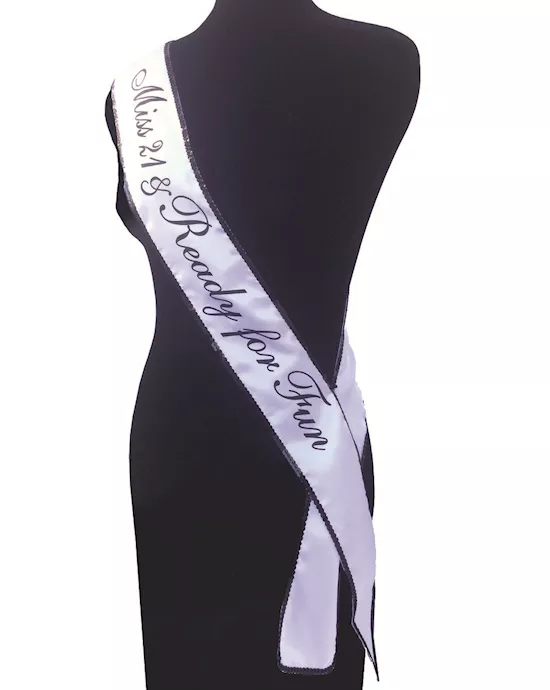 Miss 21 And Ready For Fun Sash