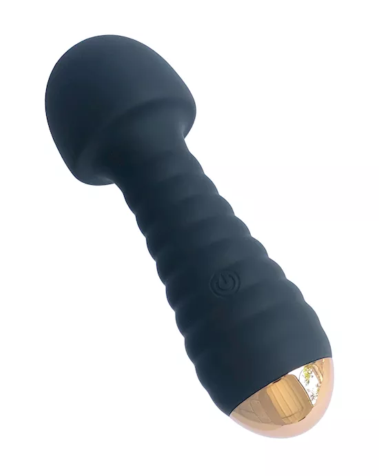 Ribbed Mushroom Head Wand Massager