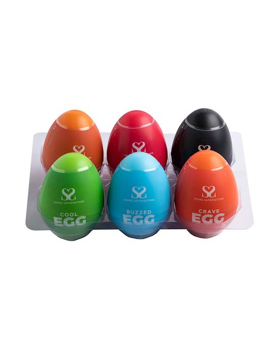 Share Satisfaction Masturbator Eggs Set Of 6. 244307 - Adulttoymegastore