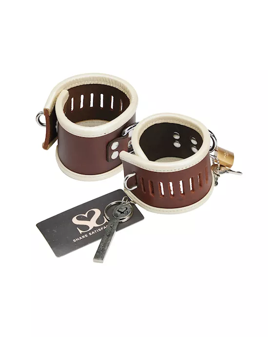 Bound X Asylum Leather Wrist Cuffs