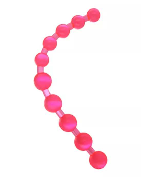 Thai Jelly Anal Beads Pink
