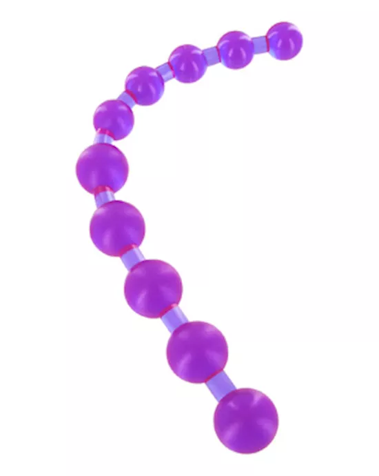 Thai Jelly Anal Beads Purple