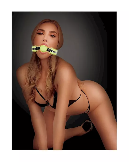 Glow In The Dark Silicone Ball Gag