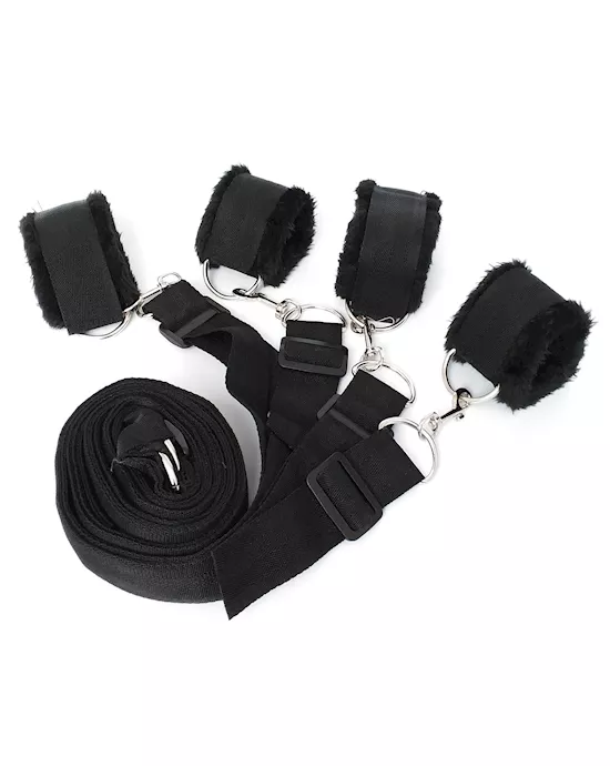 Fluffy Cuffs Bed Restraints