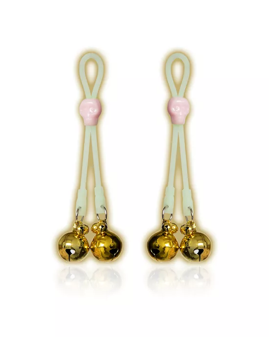 Luminous Skull Nipple Clamps