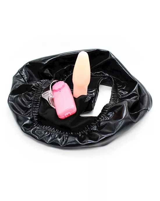 Spandex Vibrating Plug Brief