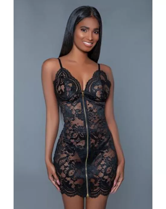 Blaire Lace Dress With Zipper