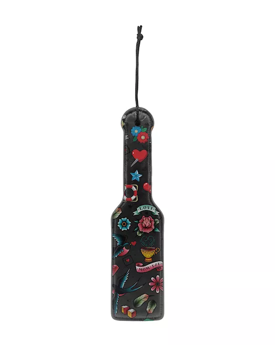 Printed Paddle - Old School Tattoo Style  