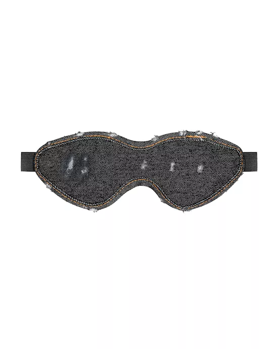 Denim Eye Mask - Roughened Denim Style 