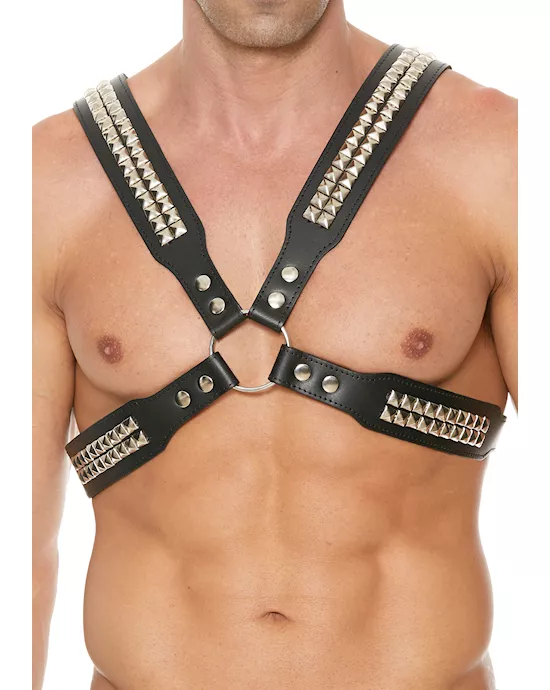 Men's Pyramid Stud Body Harness