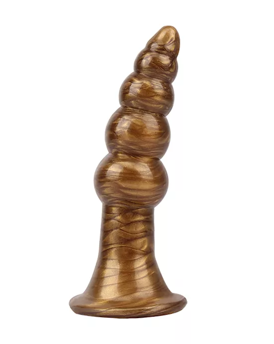 Beaded Metallic Butt Plug