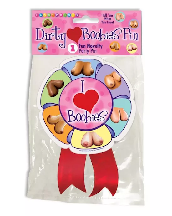 I Love Boobies Badge