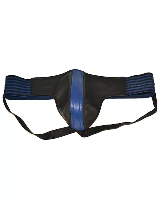 Rouge Striped Leather Jockstrap