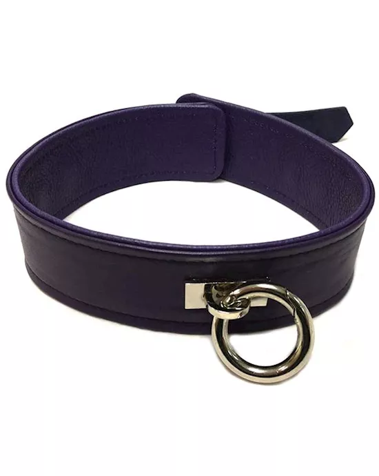 Rouge Removable O-ring Leather Collar