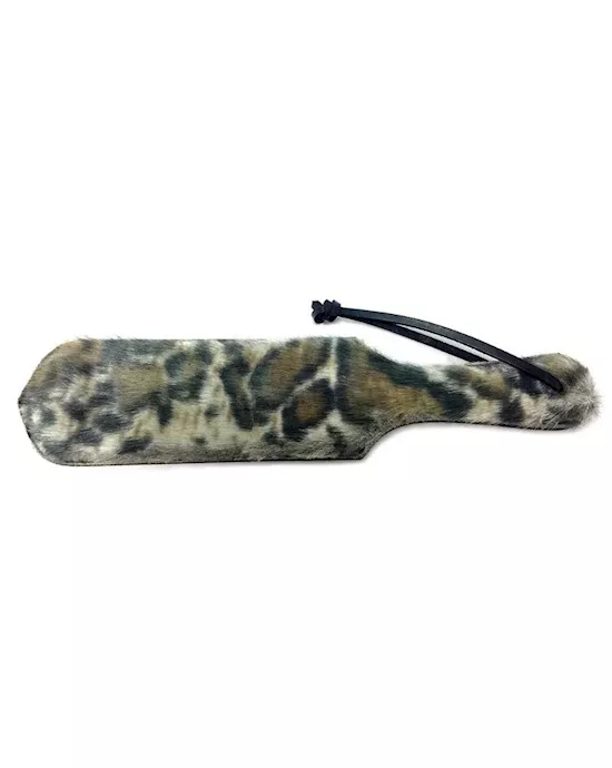 Rouge Leather Faux Fur Paddle