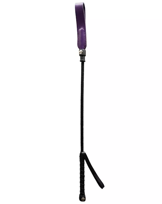 Rouge Short n' Slim Leather Riding Crop