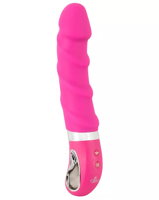 Sweet Smile Warming Soft Vibrator Pink - 8.9 Inch