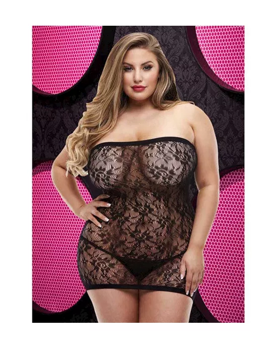 Lace Flora Mini Dress