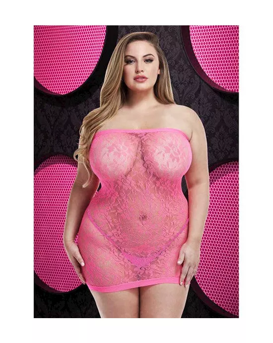 Lace Flora Mini Dress