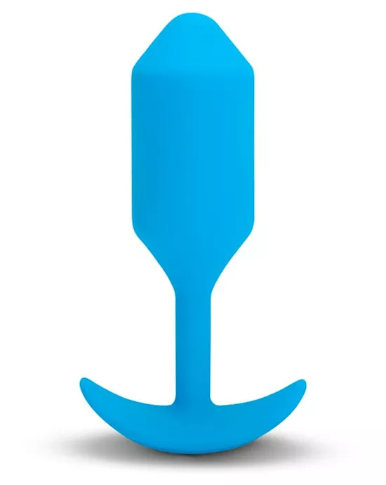 b-Vibe Vibrating Snug Plug Large Blue (size 3)