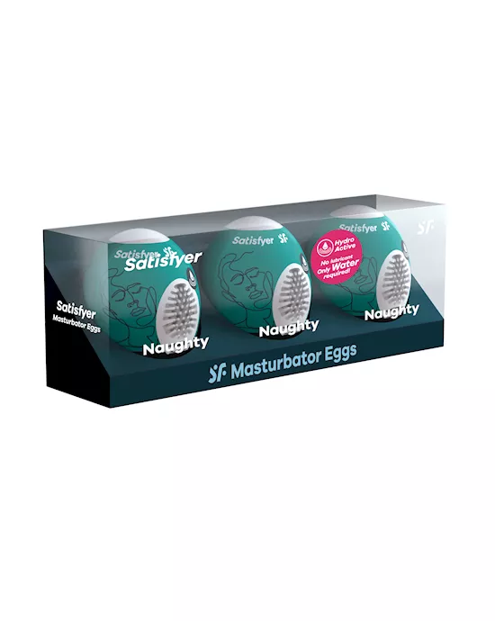 Satisfyer Masturbator Eggs - Set Of 3 - Naughty