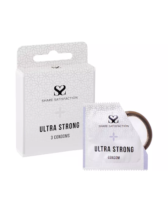 Share Satisfaction Ultra Strong Condom - 3 Pack
