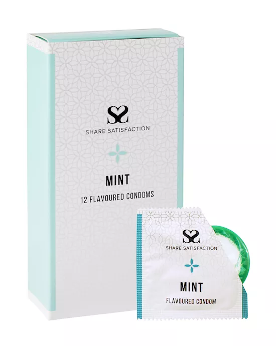 Share Satisfaction Mint Flavoured Condoms - 12 Pack