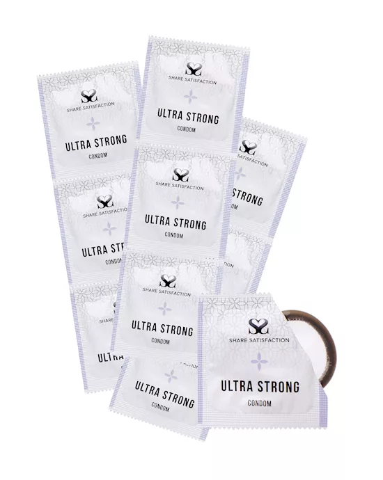Share Satisfaction Ultra Strong Condoms - 100 Bulk Pack