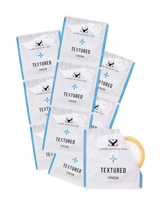 Share Satisfaction Textured Condoms - 100 Bulk Pack