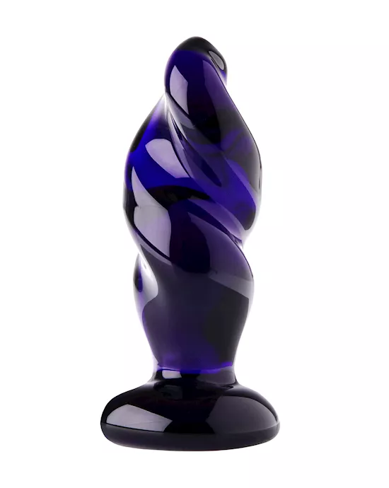 Lucent Cryptic Twist Glass Butt Plug