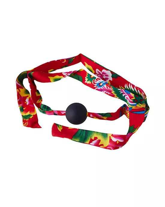 North-East Flower Pattern Ball Gag