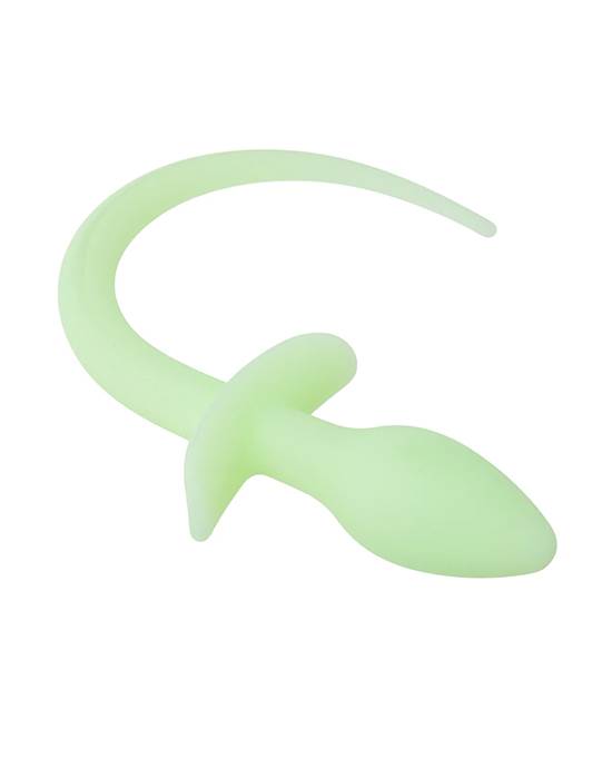 Glow In The Dark Dog Tail Butt Plug