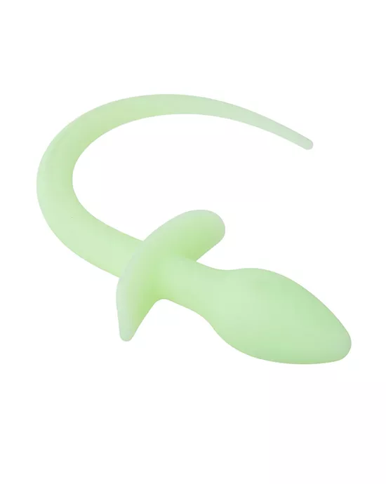 Glow In The Dark Dog Tail Butt Plug