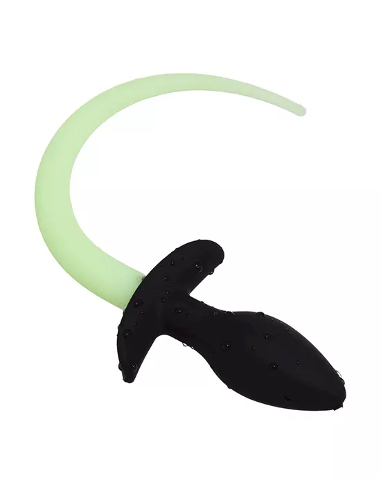 Glow In The Dark Dog Tail Butt Plug