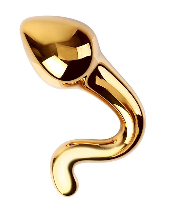 Lucent Golden Glass Butt Plug