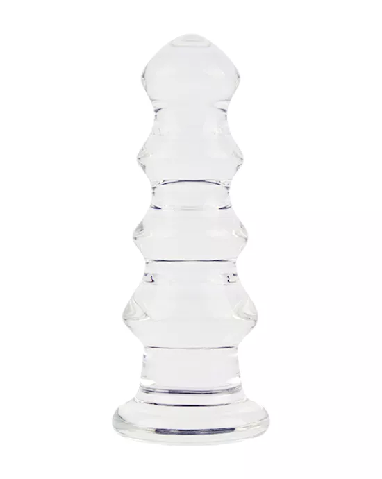 Lucent Small Pagoda Glass Butt Plug