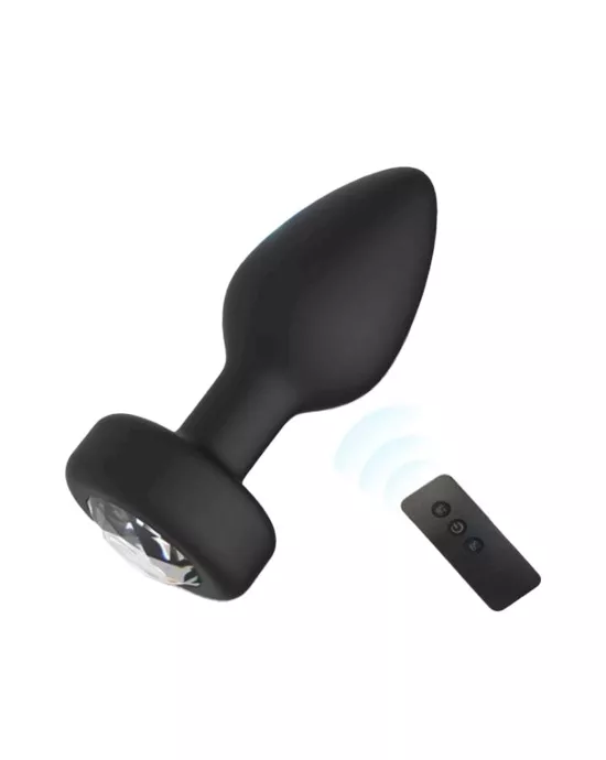 Dizzy Diamond Remote Controlled Vibrating Butt Plug