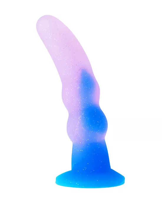 Nood Colours Glitter Rippled Dildo