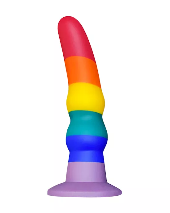 Nood Colours Rainbow Rippled Dildo