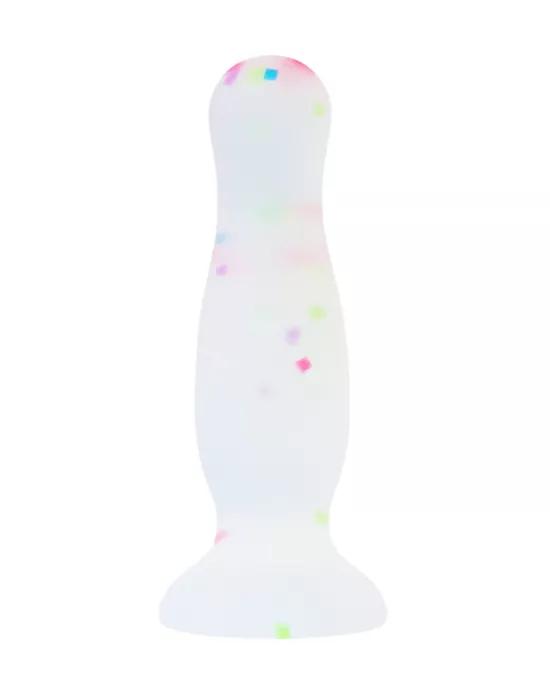 Play Glow in the Dark Confetti Butt Plug