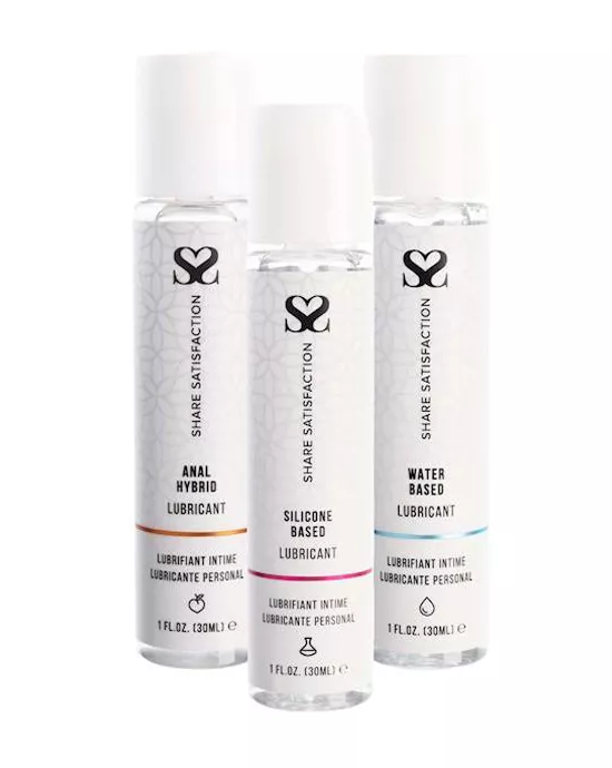 Share Satisfaction Lubricant Sampler 3 Pack