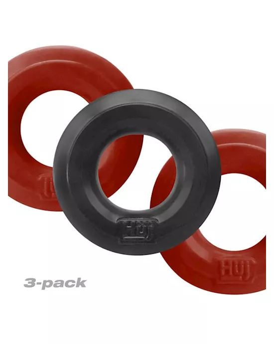 HUJ3 C-Ring 3-Pack Cherry/ Tar Ice