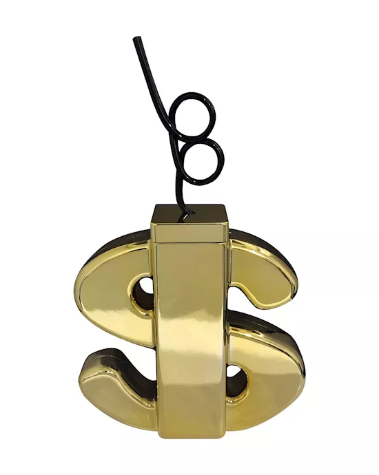 Metallic Gold Dollar Sign Cup